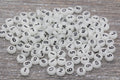 7mm Glow in the Dark Acrylic Number Beads
