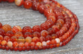 red stripe agate beads, stone beads for bracelets