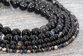 black stripe agate beads, stone beads for bracelets