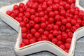 6mm Red Acrylic Gumball Beads
