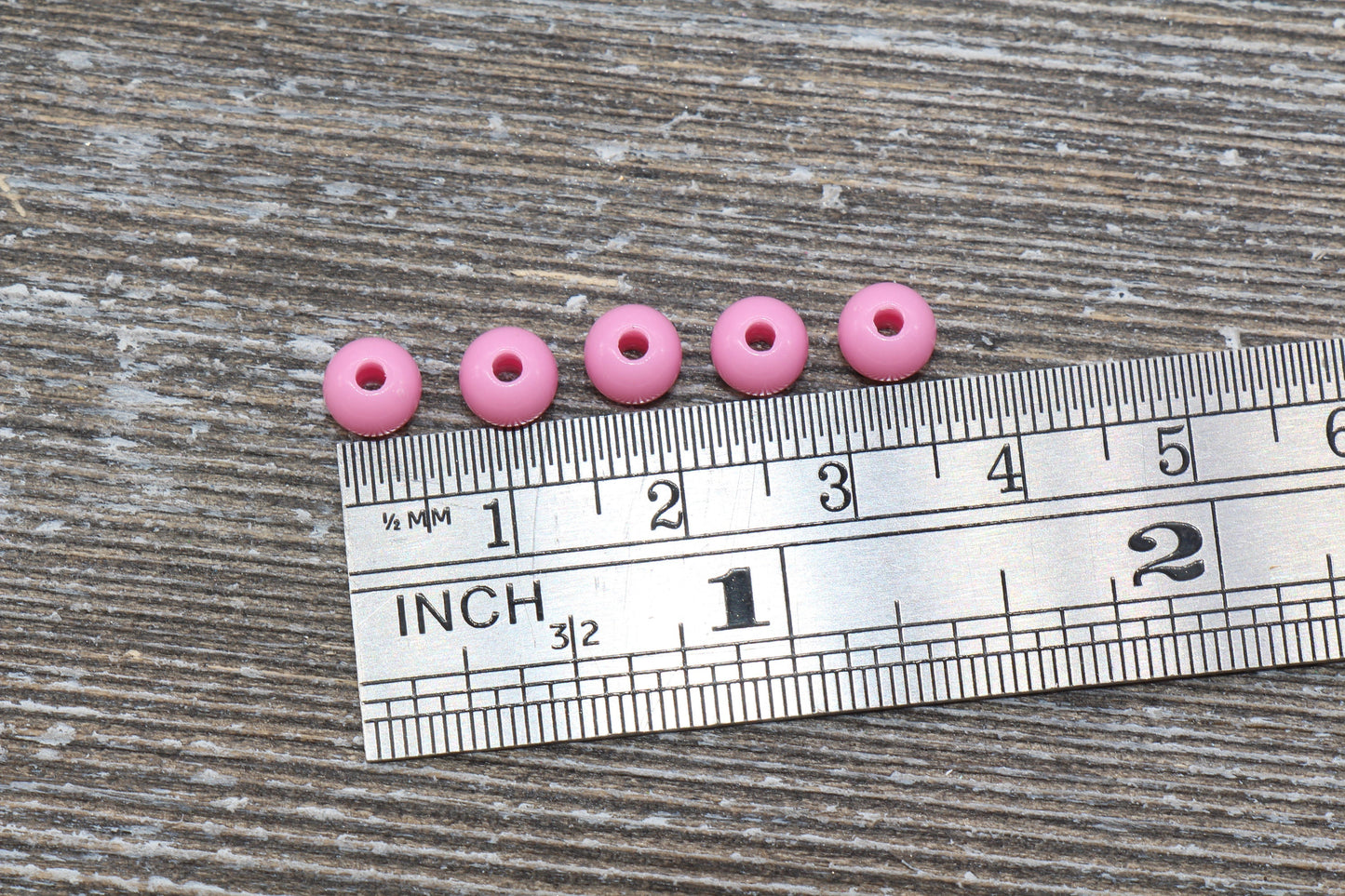 6mm Pink Gumball Beads, Round Acrylic Loose Beads, Bubblegum Beads, Chunky Beads, Bubble Gum Beads, Smooth Plastic Round Beads #276