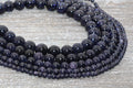 blue sandstone gemstone beads, stone beads for bracelets