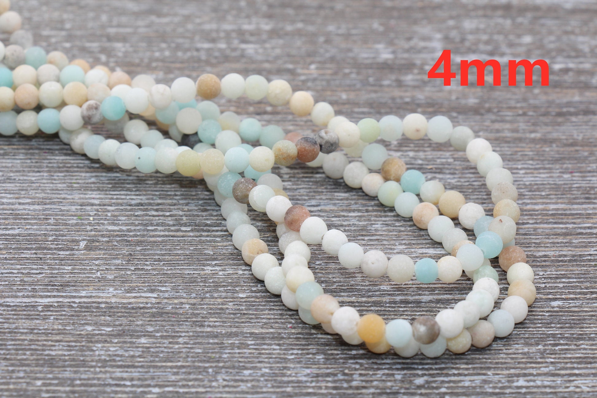 Matte Amazonite Beads, Frosted Amazonite Beads, Gemstones Round Loose Beads, Sizes 4mm 6mm 8mm 10mm,12mm, Full Strand 15.5" #18