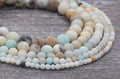 matte amazonite beads, stone beads for bracelets