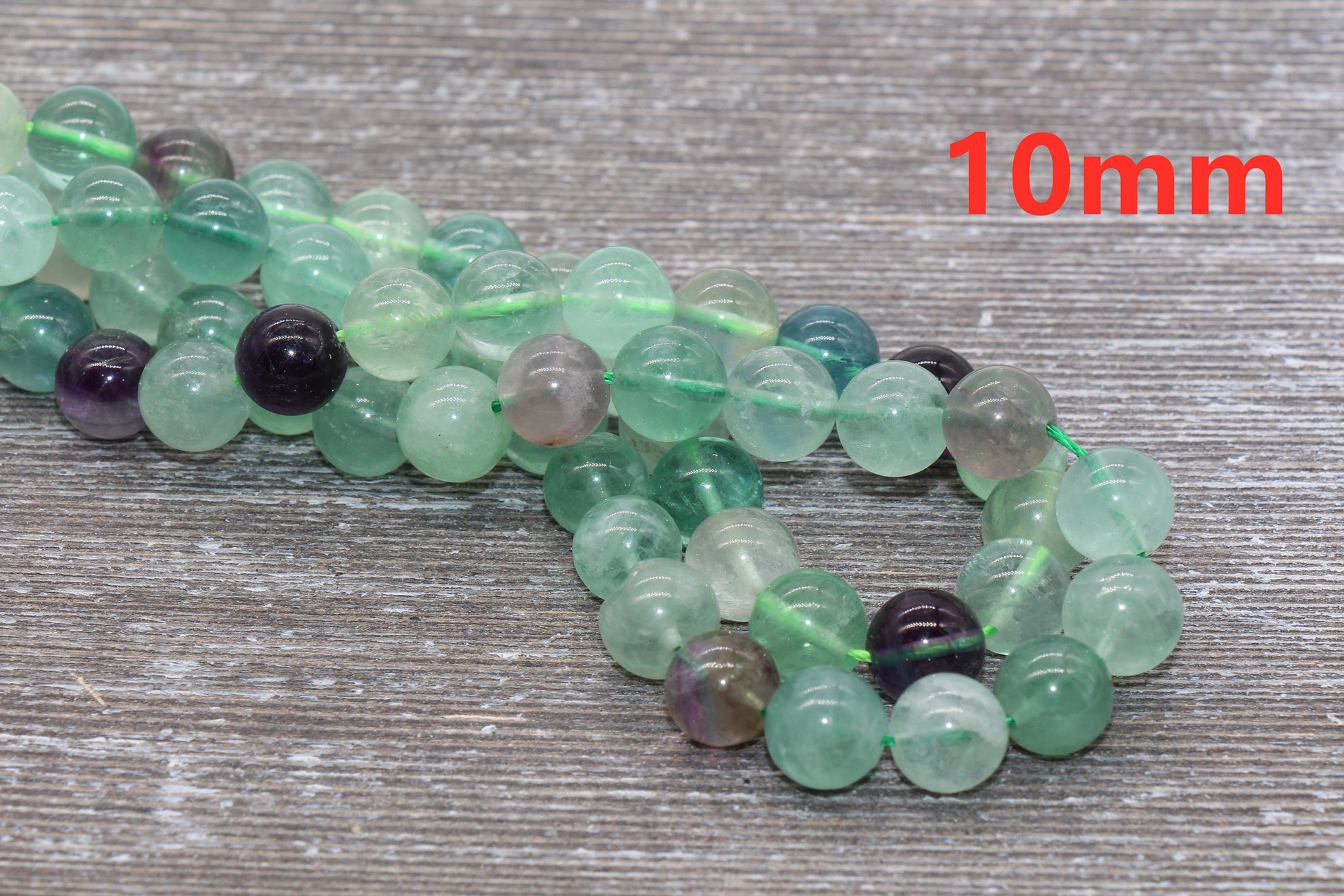 Fluorite Rainbow Beads, Multicolor Fluorite Beads, Natural Gemstone Round Beads, Size 4mm 6mm 8mm 10mm, Full Strand 15.5" #66