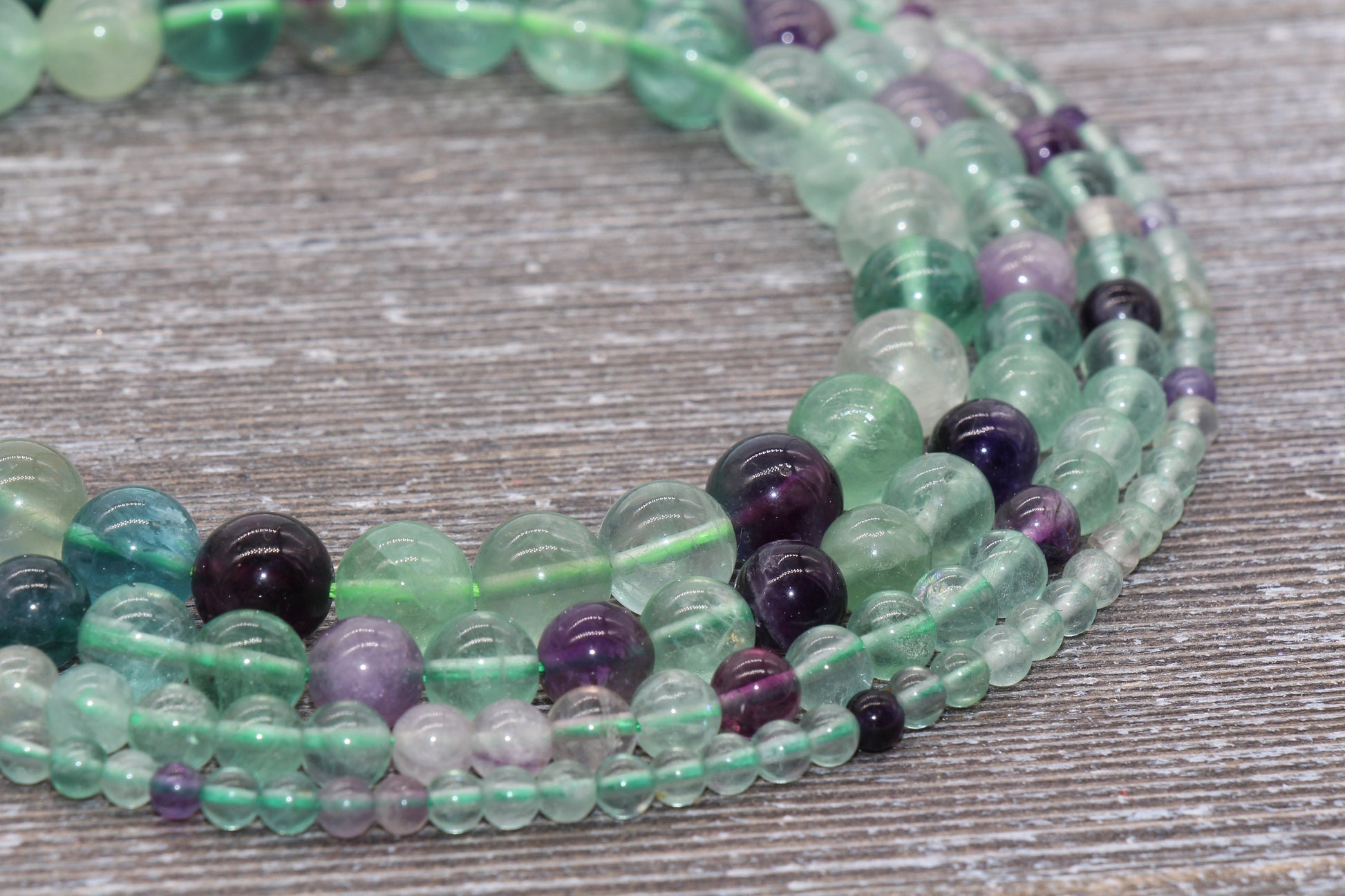 Fluorite Rainbow Beads, Multicolor Fluorite Beads, Natural Gemstone Round Beads, Size 4mm 6mm 8mm 10mm, Full Strand 15.5" #66