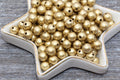 8mm Matte Gold Acrylic Gumball Beads