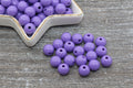 10mm Purple Acrylic Gumball Beads