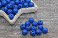 10mm Royal Blue Acrylic Gumball Beads
