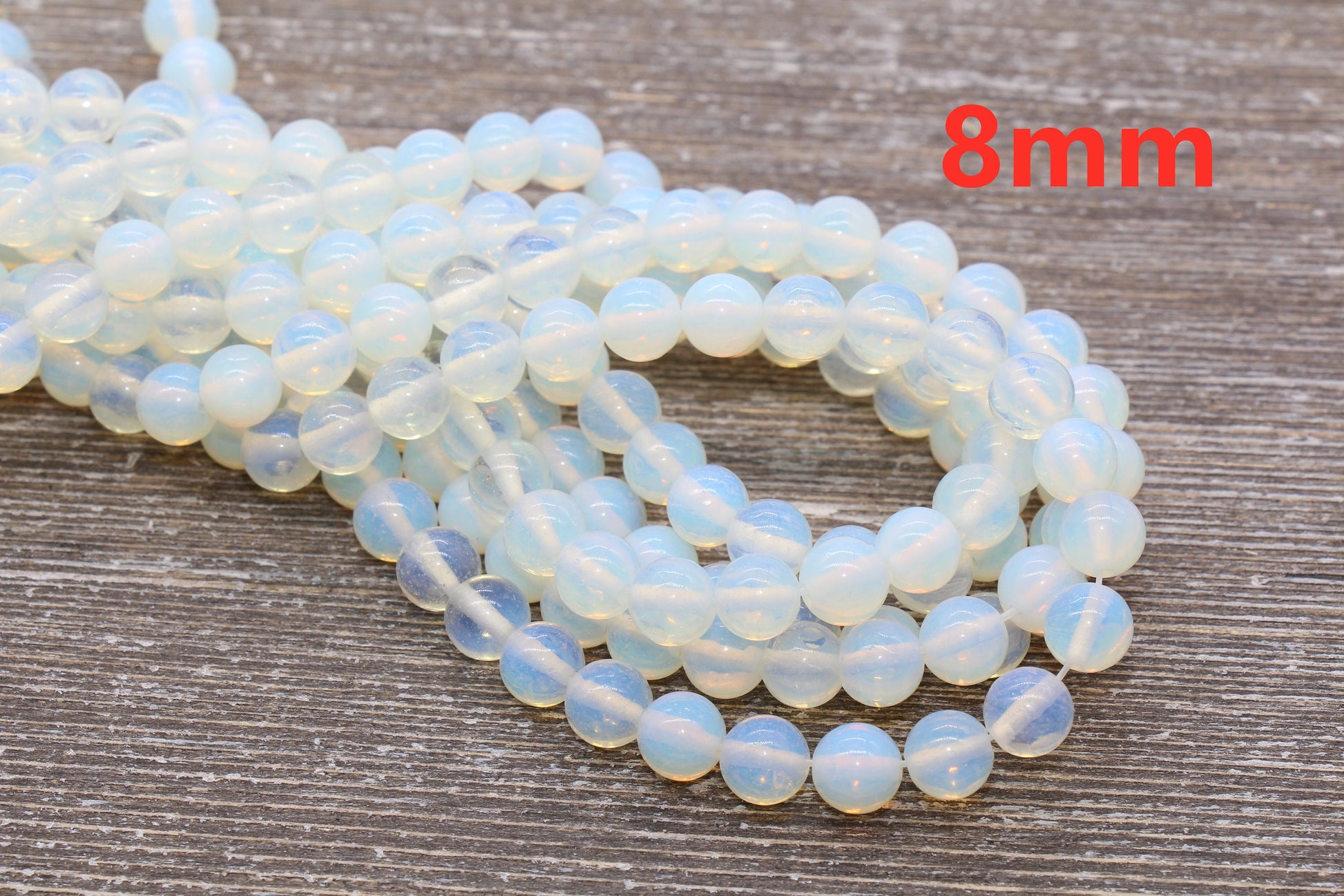 opalite gemstone beads, stone beads for bracelets image 5