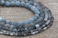 black effloresce agate beads, stone beads for bracelets