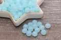 10mm Baby Blue Translucent Acrylic Gumball Beads