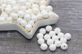 10mm White AB Acrylic Gumball Beads