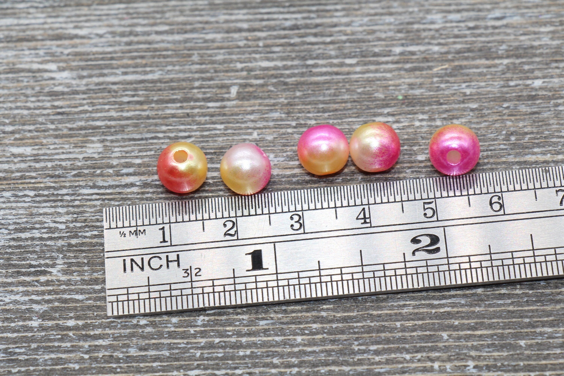 8mm Mermaid Ombre Pearls Beads, Ombre Beads, Chunky Beads, Imitation Pearl Beads, Gumball Beads, #543