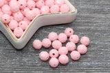 8mm Baby Pink Faceted Acrylic Beads