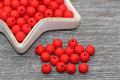 8mm Matte Red Acrylic Gumball Beads