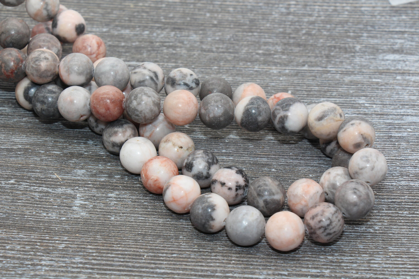 Pink Zebra Jasper Beads, Smooth Gemstones Round Beads, Sizes 4mm 6mm 8mm 10mm,12mm, #15