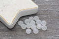 8mm Matte White Acrylic Gumball Beads