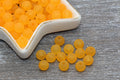 8mm Matte Orange Acrylic Gumball Beads