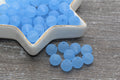 10mm Matte Blue Acrylic Gumball Beads