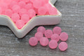10mm Matte Pink Acrylic Gumball Beads
