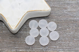 12mm Matte White Acrylic Gumball Beads