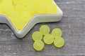 12mm Matte Yellow Acrylic Gumball Beads