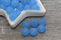 12mm Matte Blue Acrylic Gumball Beads