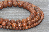 Elephant Jasper Beads,Smooth Gemstones Round Beads, Sizes 6mm 10mm,12mm, Full Strand 15.5 inch, #171