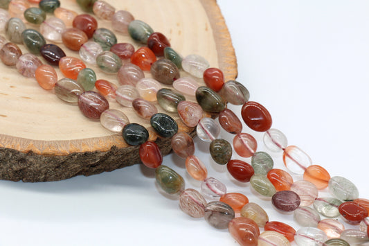 Fortune Crystal Beads, Irregular Gemstone Loose Beads, Pebble Beads, Chip Beads, 6mm-8mm, #47