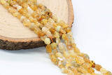 Yellow Opal Nugget Beads, Gemstone Irregular Loose Beads, Pebble Nugget Beads, Size 6mm-7mm #47