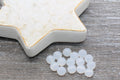 8mm Translucent White Acrylic Gumball Beads