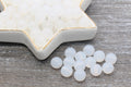 10mm White Acrylic Gumball Beads