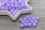 10mm Purple Translucent Gumball Beads, Round Acrylic Loose Beads, Bubblegum Beads, Chunky Beads, Smooth Plastic Round Beads #423