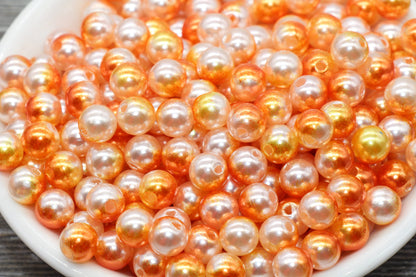 8mm Mermaid Ombre Pearls Beads, Faux Pearls Beads, Chunky Beads, Imitation Pearl Beads, Gumball Beads, Bubblegum Beads, #546