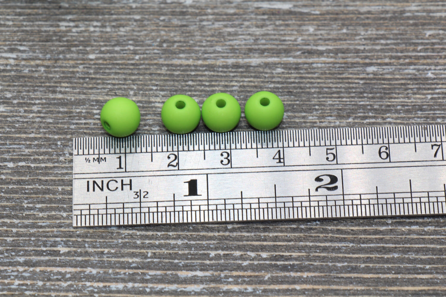 8mm Matte Green Gumball Beads, Round Acrylic Loose Beads, Solid Bubblegum Beads, Chunky Beads, Round Plastic Beads #589