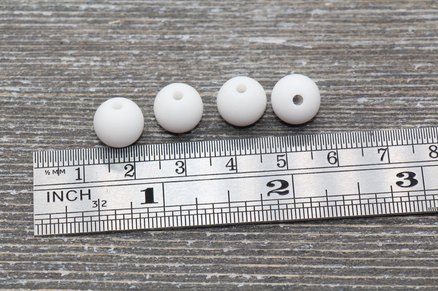 10mm Matte White Gumball Beads, Round Acrylic Loose Beads, Solid Bubblegum Beads, Chunky Beads, Round Plastic Beads #603