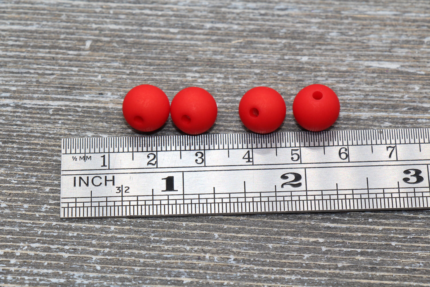 10mm Matte Red Gumball Beads, Round Acrylic Loose Beads, Solid Bubblegum Beads, Chunky Beads, Round Plastic Beads #610