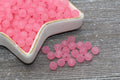 6mm Matte Pink Acrylic Gumball Beads