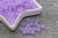 6mm Matte Purple Acrylic Gumball Beads