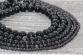 4mm black cat eye glass beads, round beads for jewelry making