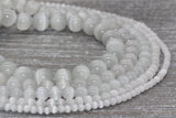 Light Gray Cat Eye Beads, Smooth Round Beads, Sizes 4mm 6mm 8mm 10mm 12mm, Full Strand 15.5 inch, #184