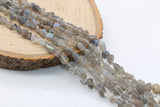 Labradorite Beads, Gemstone Nugget Beads, Loose Beads, Pebble Nugget Beads, Chip Beads, Size 7mm-8mm #22