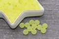 8mm Matte Yellow Acrylic Gumball Beads