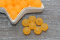12mm Matte Orange Acrylic Gumball Beads