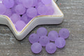 12mm Matte Purple Acrylic Gumball Beads