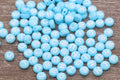 7mm Pastel Blue Acrylic Letter Beads