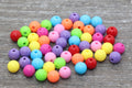 8mm Multicolor Acrylic Gumball Beads