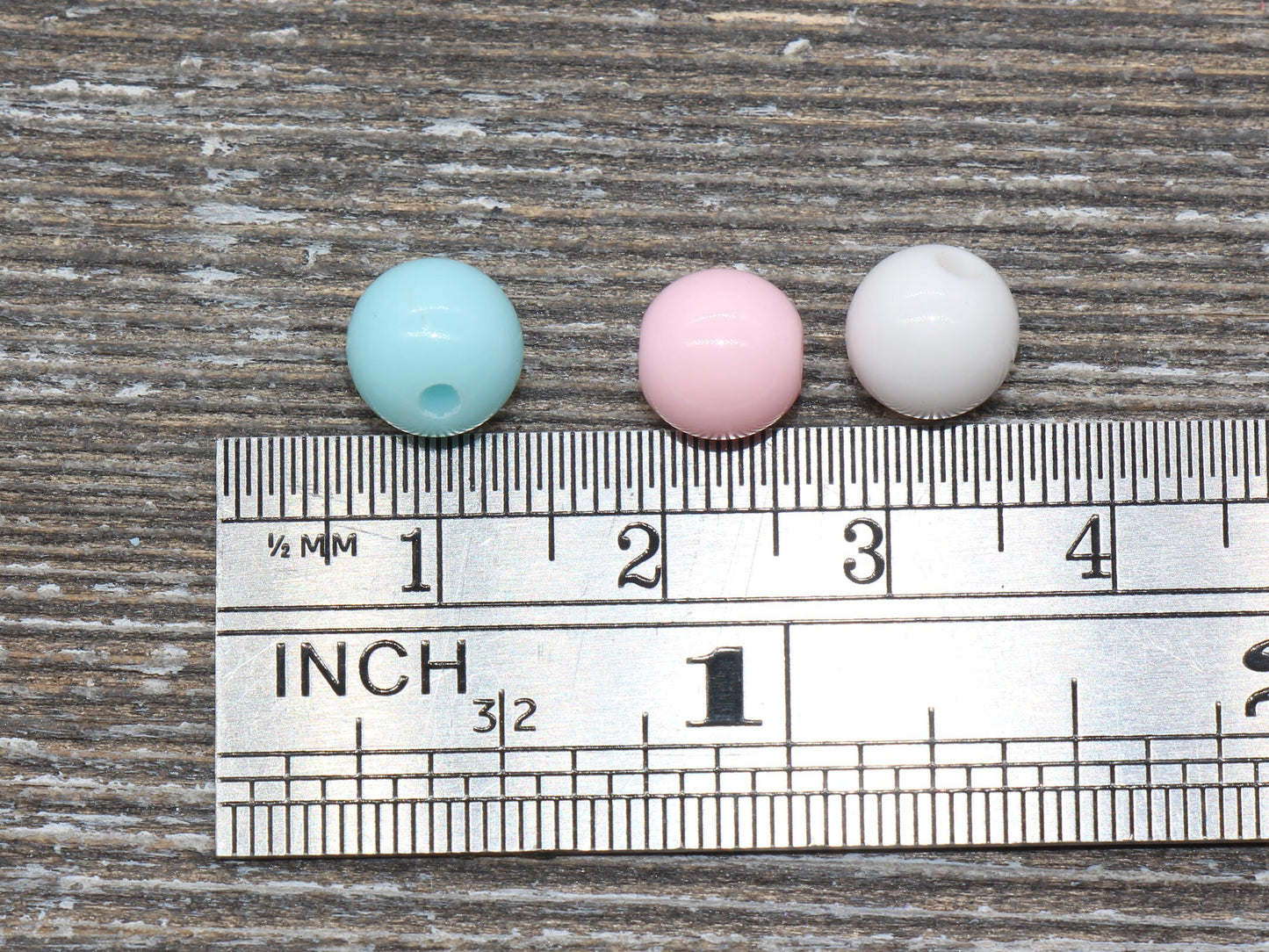 8mm Bubblegum Color Gumball Beads, Round Acrylic Beads, Bubblegum Beads, Chunky Beads, Pastel Color Smooth Plastic Round Beads #757