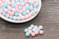 8mm Color Acrylic Gumball Beads
